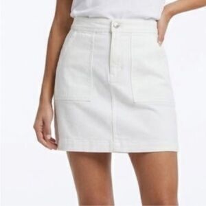 Banana Republic Cream Mini Skirt